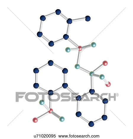 Stock Photography - Benznidazole antiparasitic drug, molecular model. Fotosearch