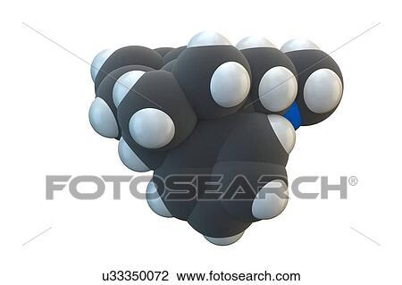 Stock Image - Benzoctamine drug molecule. Fotosearch