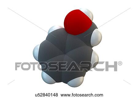 Benzyl alcohol solvent molecule View Large Photo Image Stock Photo - Benzyl alcohol solvent molecule. Fotosearch