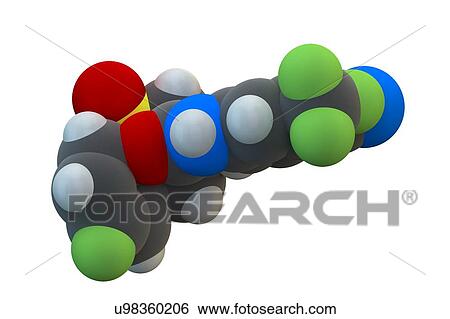 Stock Photograph - Bicalutamide cancer drug molecule. Fotosearch