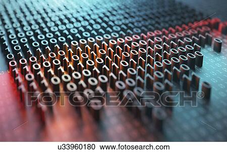 Stock Image - Binary code. Fotosearch