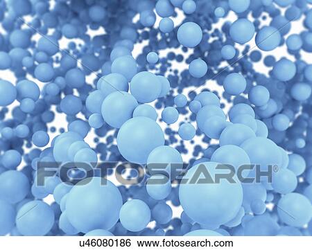 Stock Photograph - Blue spheres, full frame. Fotosearch