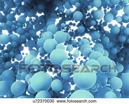 Stock Image - Blue spheres. Fotosearch