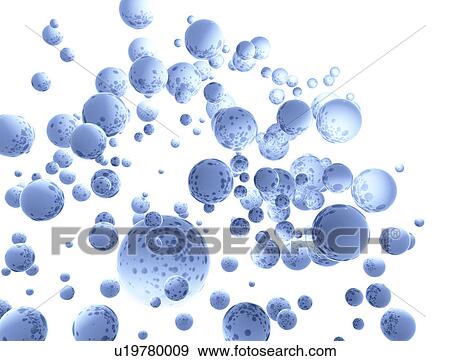 Stock Photo - Blue spheres. Fotosearch