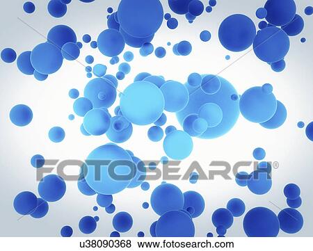 Stock Photo - Blue spheres. Fotosearch