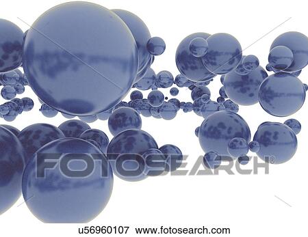 Stock Photo - Blue spheres. Fotosearch