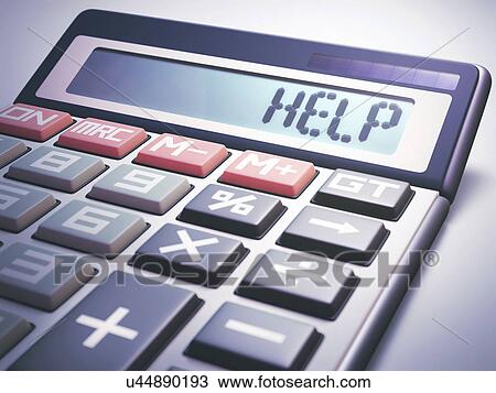 Calculator with help View Large Photo Image Stock Image - Calculator with help. Fotosearch