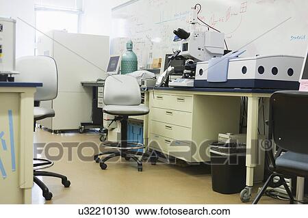 Stock Image - Chemical analysis laboratory. Fotosearch