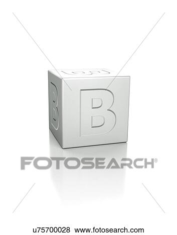 Cube with the letter B embossed. View Large Photo Image Stock Photo - Cube with the letter B embossed.. Fotosearch