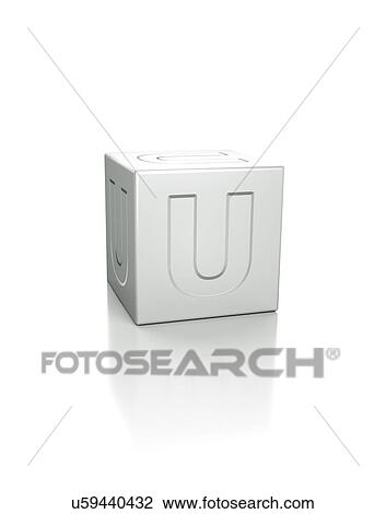 Cube with the letter U embossed. View Large Photo Image Stock Image - Cube with the letter U embossed.. Fotosearch