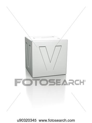 Cube with the letter V embossed. View Large Photo Image Stock Photography - Cube with the letter V embossed.. Fotosearch
