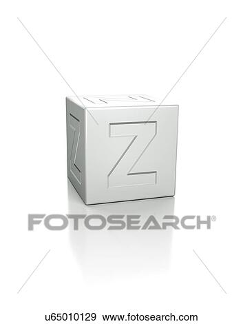 Stock Photo - Cube with the letter Z embossed.. Fotosearch
