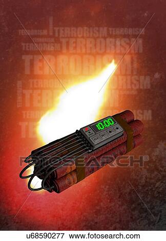 Stock Photo - Dynamite and terrorism. Fotosearch