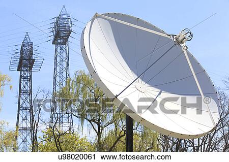 Stock Image - Electric cogeneration power plant. Fotosearch