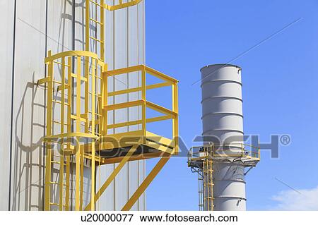 Stock Photo - Electric cogeneration power plant. Fotosearch
