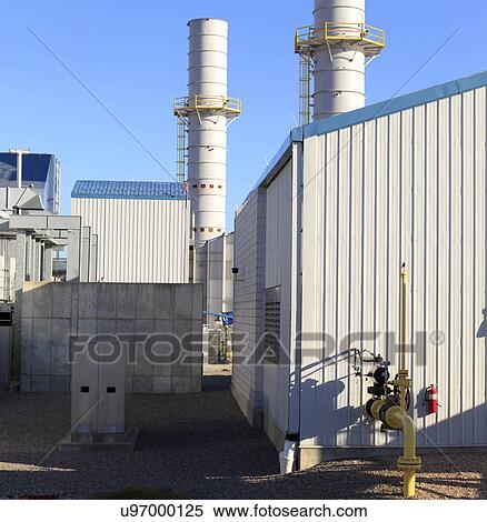 Electric cogeneration power plant View Large Photo Image Stock Photography - Electric cogeneration power plant. Fotosearch