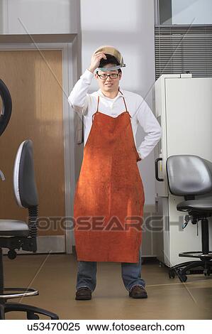 Stock Photography - Engineering student in a laboratory. Fotosearch