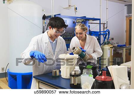 Engineering students in a laboratory View Large Photo Image Stock Photo - Engineering students in a laboratory. Fotosearch