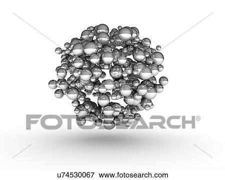 Stock Photo - Metallic spheres. Fotosearch