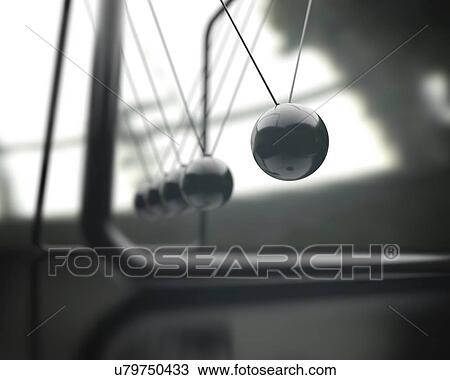 Stock Image - Newton's cradle. Fotosearch