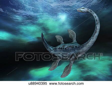 Stock Photography - Plesiosaur. Fotosearch