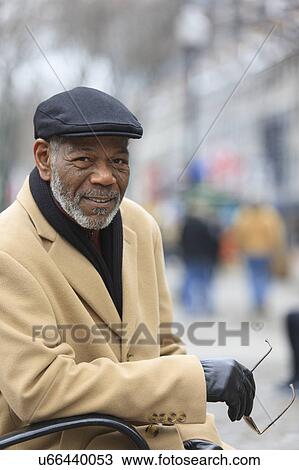 Stock Image - Portrait of a man smiling. Fotosearch