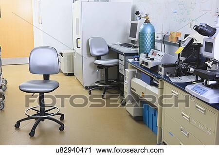 Stock Image - University chemistry laboratory. Fotosearch