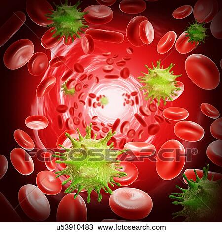 Viral blood infection, illustration View Large Photo Image Stock Image - Viral blood infection, illustration. Fotosearch