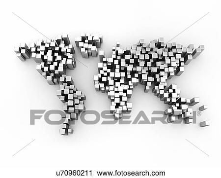World map made up of cubes View Large Photo Image Stock Image - World map made up of cubes. Fotosearch