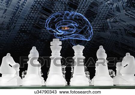 Stock Image - Artificial intelligence. Fotosearch