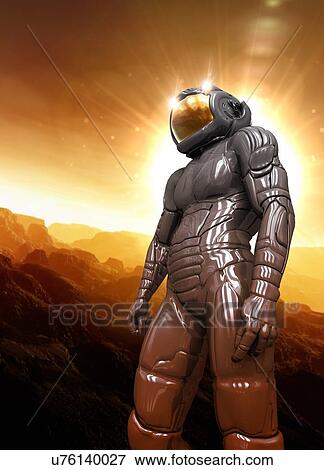 Stock Photo - Astronaut, illustration. Fotosearch