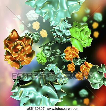 Stock Photo - Bourbon virus, illustration. Fotosearch