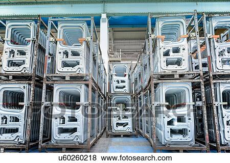Stock Photo - Car factory vehicle pressings. Fotosearch