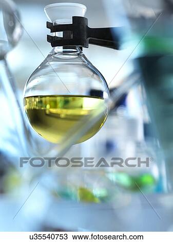 Stock Image - Chemical research. Fotosearch