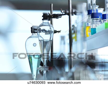 Stock Image - Chemical research. Fotosearch