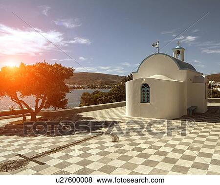 Church, Amadas, Milos Island, Greece View Large Photo Image Stock Photo - Church, Amadas, Milos Island, Greece. Fotosearch