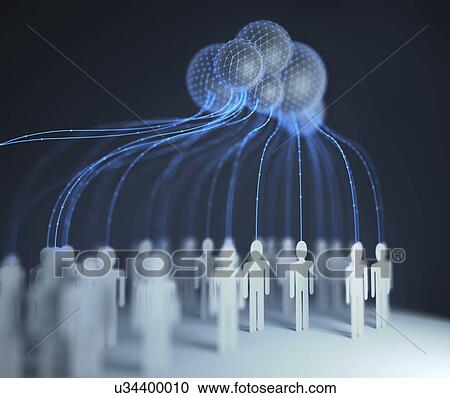 Stock Image - Cloud computing. Fotosearch