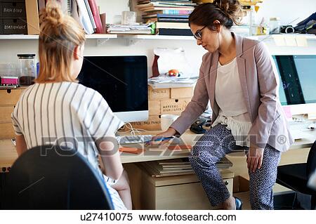 Colleagues office having discussion View Large Photo Image Stock Photography - Colleagues office having discussion. Fotosearch