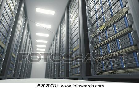 Computer server room, illustration View Large Photo Image Stock Image - Computer server room, illustration. Fotosearch