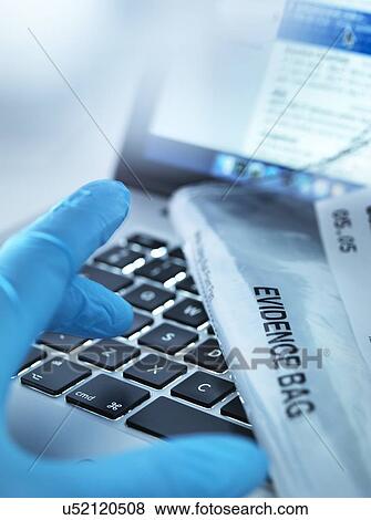 Stock Photo - Cyber crime evidence. Fotosearch