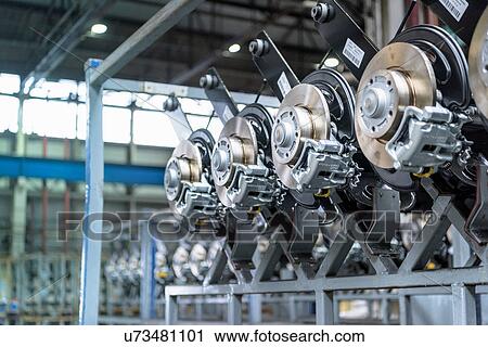 Detail of vehicle parts in car factory View Large Photo Image Stock Image - Detail of vehicle parts in car factory. Fotosearch
