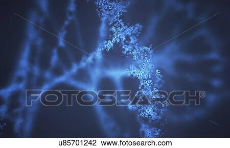 Stock Image - DNA molecule, illustration. Fotosearch