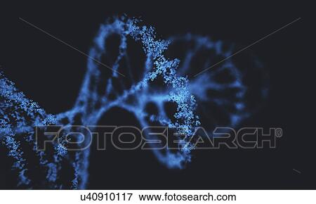 Stock Photo - DNA molecule, illustration. Fotosearch