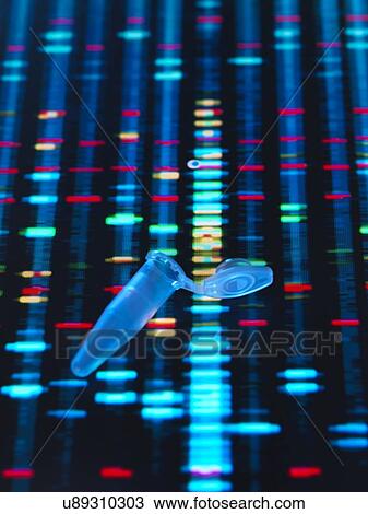 Stock Image - DNA research. Fotosearch