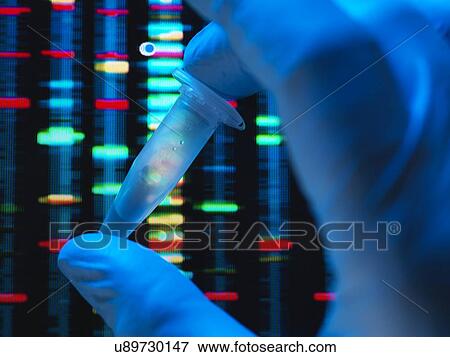 Stock Photo - DNA research. Fotosearch