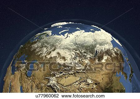 Earth from space, illustration View Large Photo Image Stock Image - Earth from space, illustration. Fotosearch