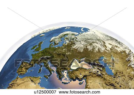 Stock Photo - Earth from space, illustration. Fotosearch