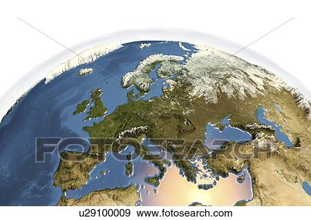 Stock Photo - Earth from space, illustration. Fotosearch