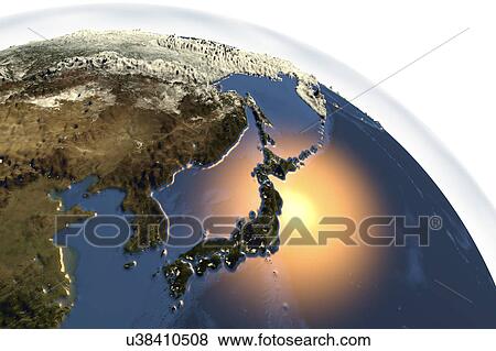 Earth from space, illustration View Large Photo Image Stock Photo - Earth from space, illustration. Fotosearch