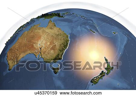 Stock Photo - Earth from space, illustration. Fotosearch